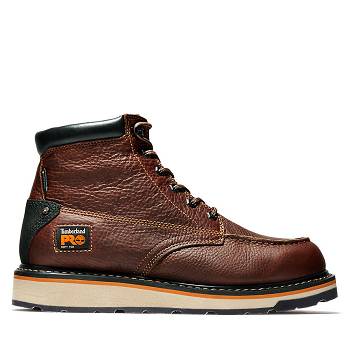 Timberland PRO Gridworks 6" Soft Toe - Hnede Pracovne Cizmy Panske, TB0208Q